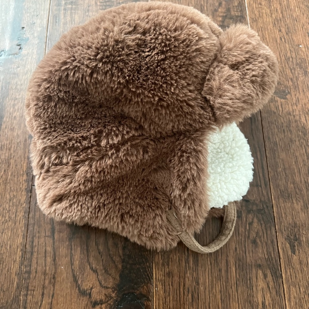 Brown Faux Fur Trapper Hat